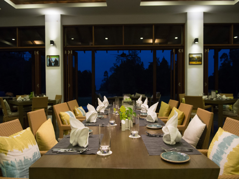 Restaurant in modern clubhouse at the Els Club Teluk Datai Langkawi